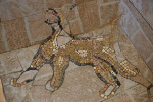 bathroom mosaic, Syros, Cyclades