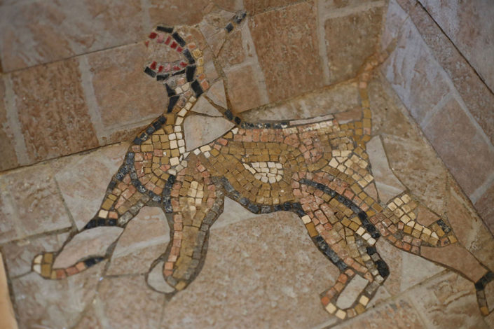 bathroom mosaic, Syros, Cyclades