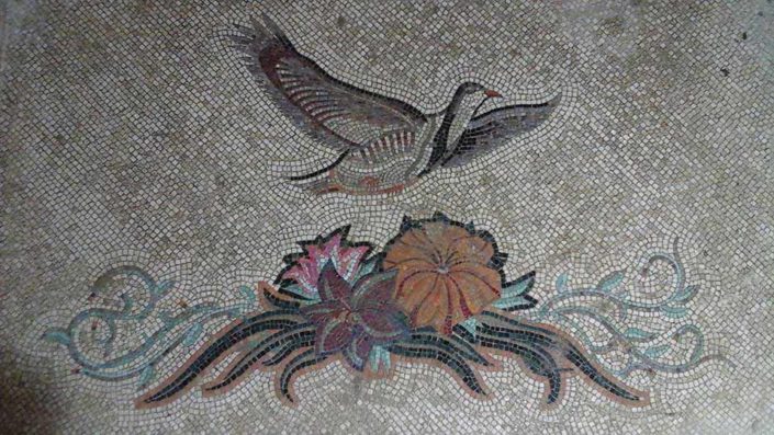 mosaic at the monastery of st Gerasimos of the Jordan, Palestine