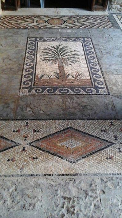 mosaic at the monastery of st Gerasimos of the Jordan, Palestine